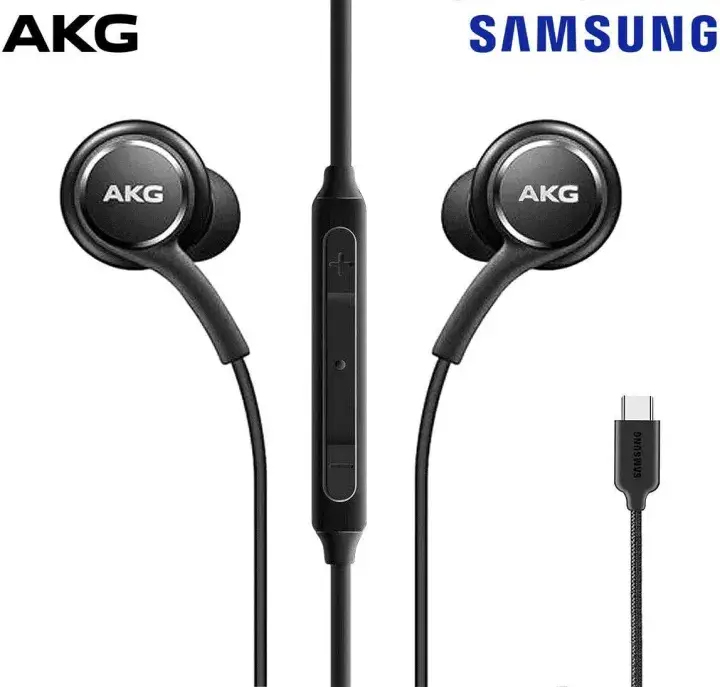 Samsung AKG Type-C Wired In-Ear Earbuds with Noise-Cancelling Microphone, Dynamic Sound, Universal Plug