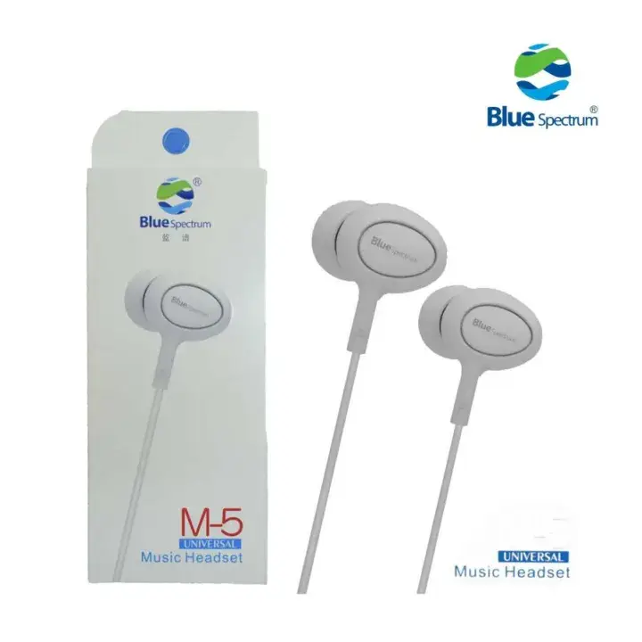 Blue Spectrum M5 Handsfree | High-Quality Stereo Earphones with Deep Bass Sound | Wired Headphones for All Mobile Phones