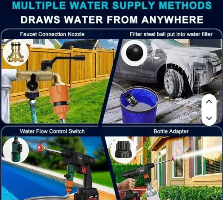 Car Washing Gun Double Battery