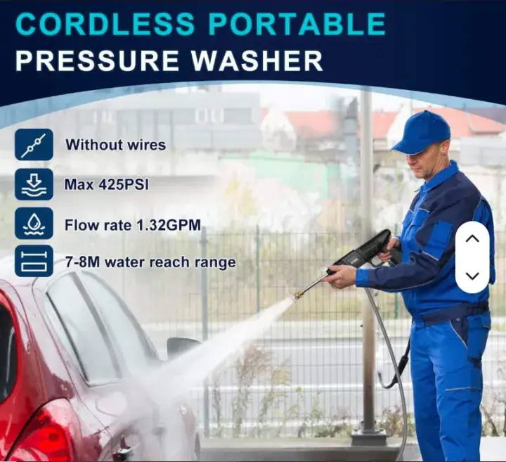 Car Washing Gun Double Battery