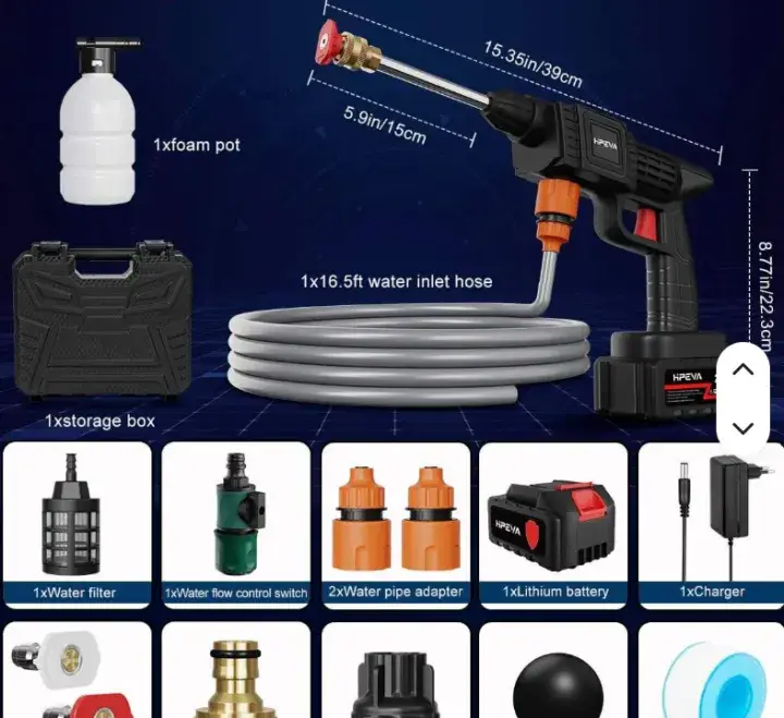 Car Washing Gun Double Battery