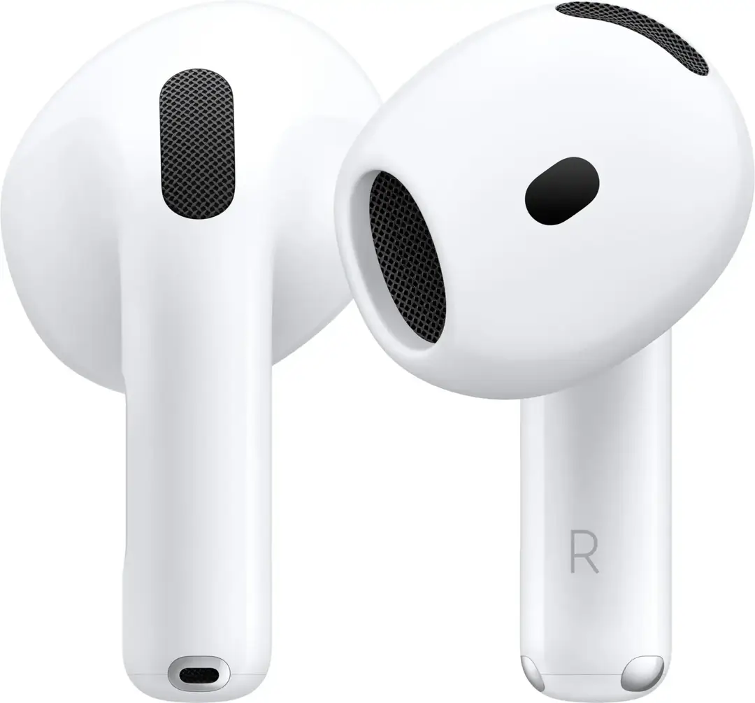 White Airpods Pro 4 Wireless Earbuds with Active Noise Cancellation, Bluetooth 5.0