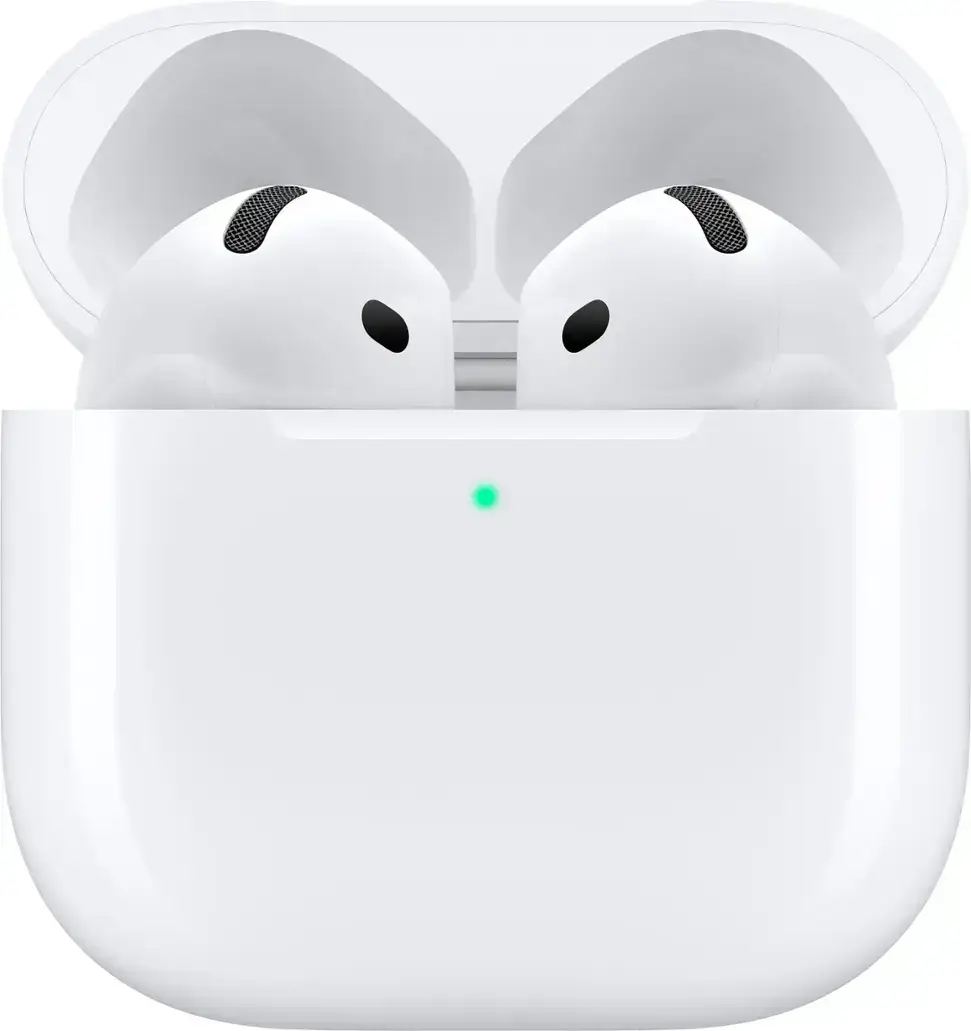 White Airpods Pro 4 Wireless Earbuds with Active Noise Cancellation, Bluetooth 5.0