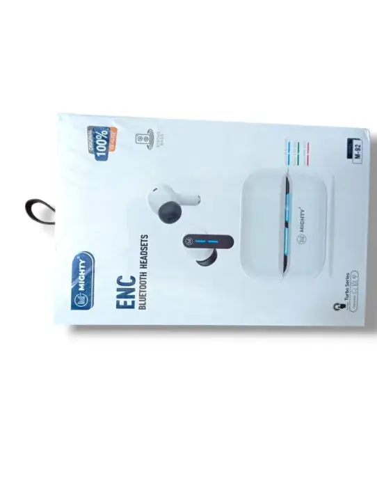 Mighty M-92 ENC Bluetooth Headsets | True Wireless Earbuds with Noise Cancellation, Strong Bass & Charging Case