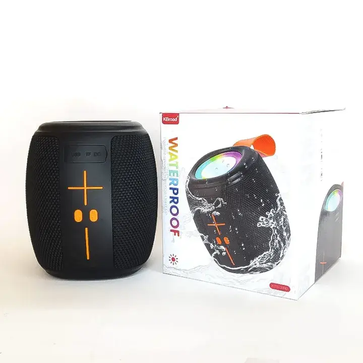 KTS 2310 Waterproof Wireless Portable Bluetooth Speaker with RGB Lights KTS 2310 Rechargeable Bluetooth Speaker RGB Light Up Long Battery KTS 2310 Waterproof Wireless Bluetooth Speaker Portable Outdoor Speaker Deep Bass Rechargeable Battery TF