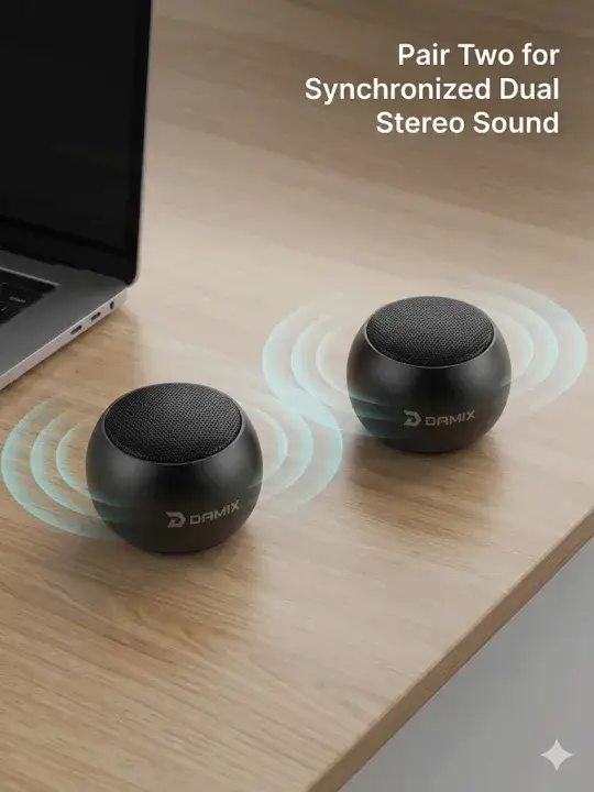 DAMIX DM-120 Mini Metal Wireless Speaker TWS Bluetooth 5.0