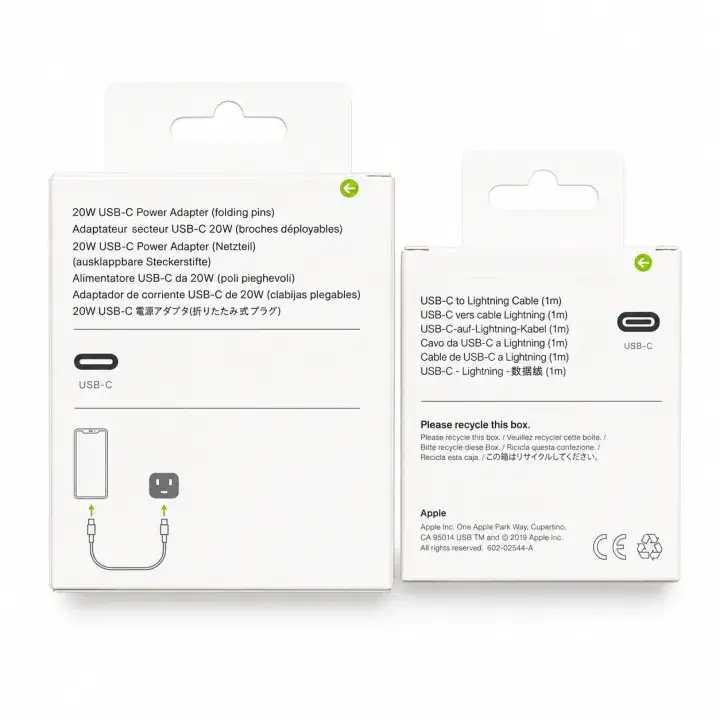 IP 20Watt PD Charger Type-C To Lightning Cable/ 20Watt Fast Charging / Compatible With IP 6, 7, 8, X, 11, 12, 13, 14...