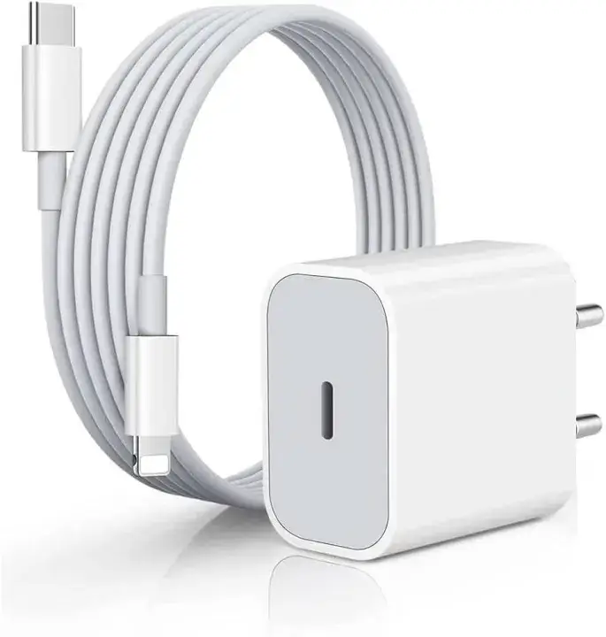 IP 20Watt PD Charger Type-C To Lightning Cable/ 20Watt Fast Charging / Compatible With IP 6, 7, 8, X, 11, 12, 13, 14...