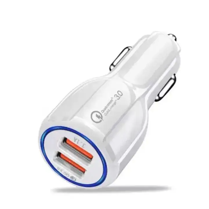 Dual USB Fast Car Charger Adapter Qualcomm 3.0 2-Port/3-Port 18W to 35W Charging Plug