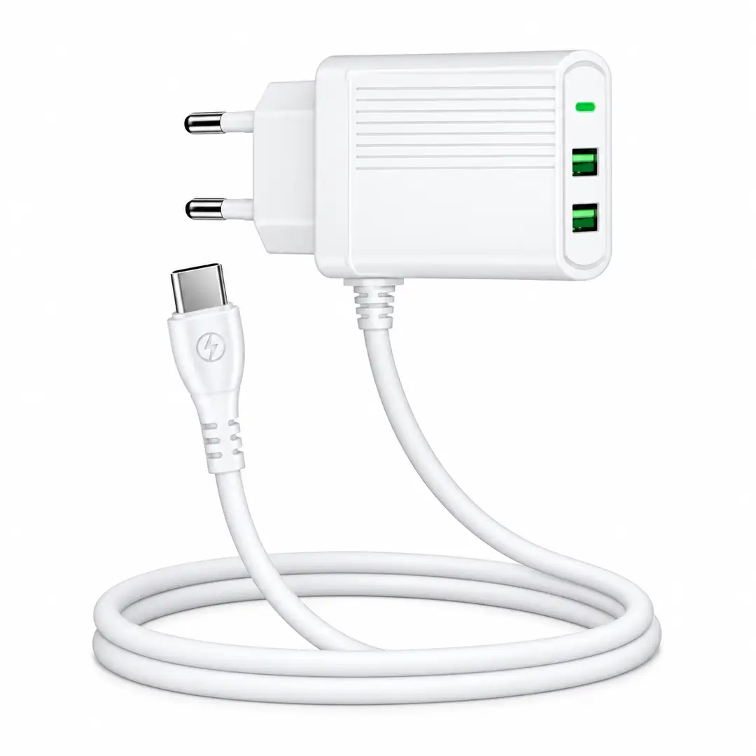 TM GOLD TM-10 3.4A Type C Fast Charger Adapter | Super Fast Charging USB Charger with Smart IC & Overheat Protection