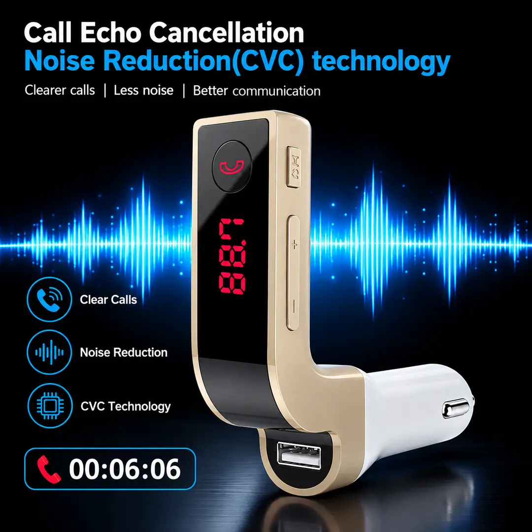 High-Quality Carg7 Bluetooth FM Transmitter AUX USB CAR Charger Kit Handsfree MP3 Adapter