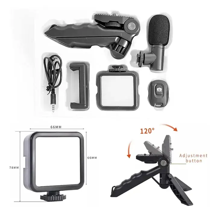 VLOGGING Kit Tripod Shoot Video Ay-49 Video Making Vlogging Kit Tripod