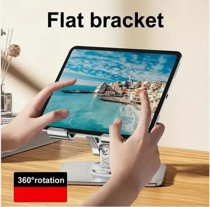 Mobile Phone Stand holder - table stand - office stand - 360° rotation - metal mobile stand - tablet stand