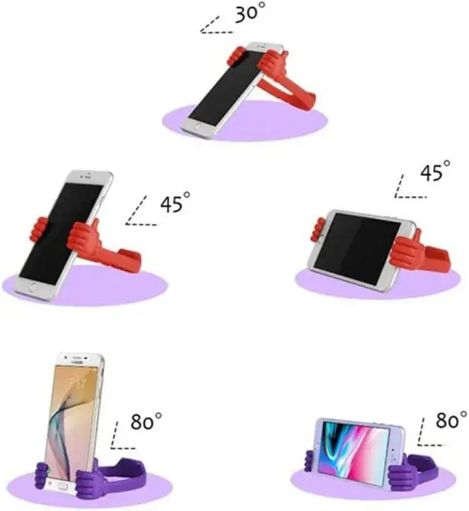 pack of 2 New Universal Thumb Design OK Mobile Phone Stand Multicolor By Chase HouseNew Universal Thumb Design OK Mobile Phone Stand Multicolor By Chase House