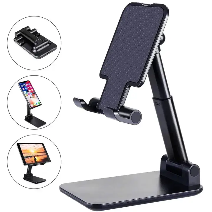Mobile Phone Stand For Phone Retractable Holder Desk Table Clip Bracket Table Cell Phone For Mobile Tablet Live Stream Tiktok Youtube Shorts Video Shooting