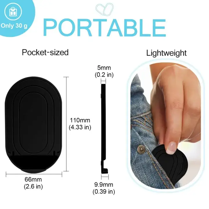 Universal Foldable Desktop Stand Multi-Angle Adjustable Mount for Smartphones and Tablets