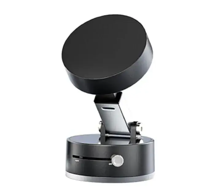 A2 Vacuum Magnetic Folding Mobile Holder | 360° Rotatable Double-Sided Suction Stand | Strong Magnetic Phone Bracket for Desk & Car