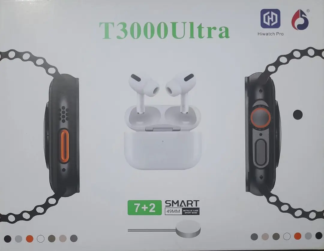 T-3000 Ultra Smart Watch 7+2 in 1
