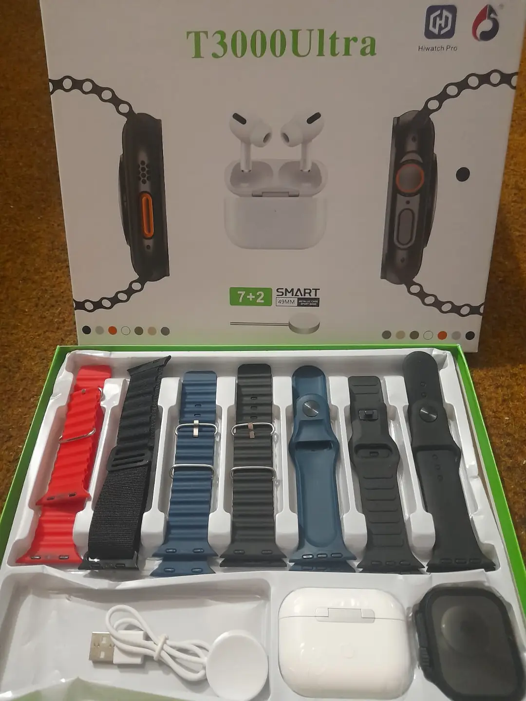 T-3000 Ultra Smart Watch 7+2 in 1