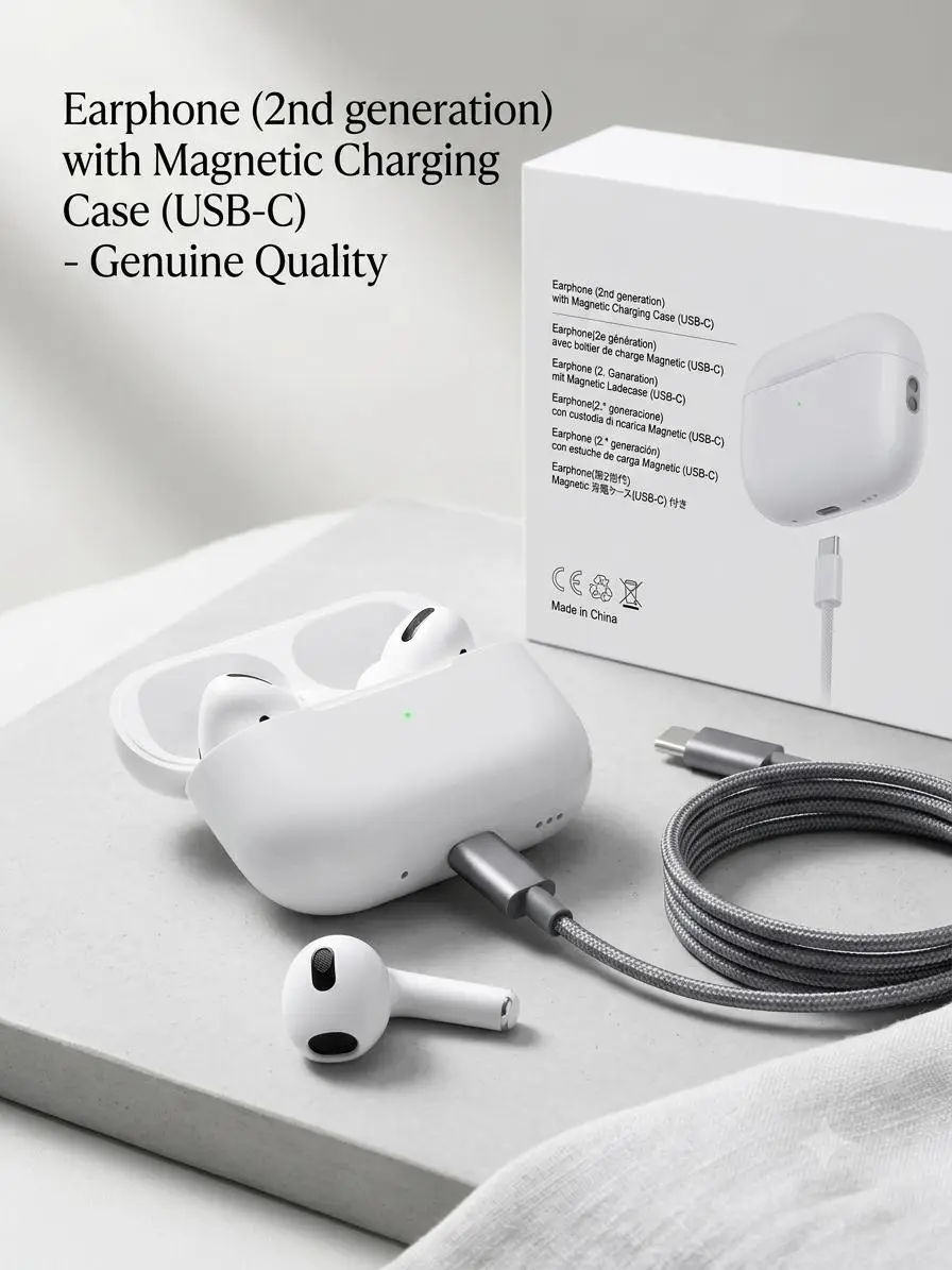AirPods Pro 2nd Generation ANC Wireless Earbuds (USB-C) | Active Noise Cancellation | Bluetooth 5.3 | Touch Control