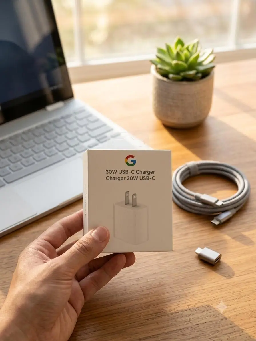 Google Pixel Original 30W USB-C Fast Charger with USB-C Cable (New)