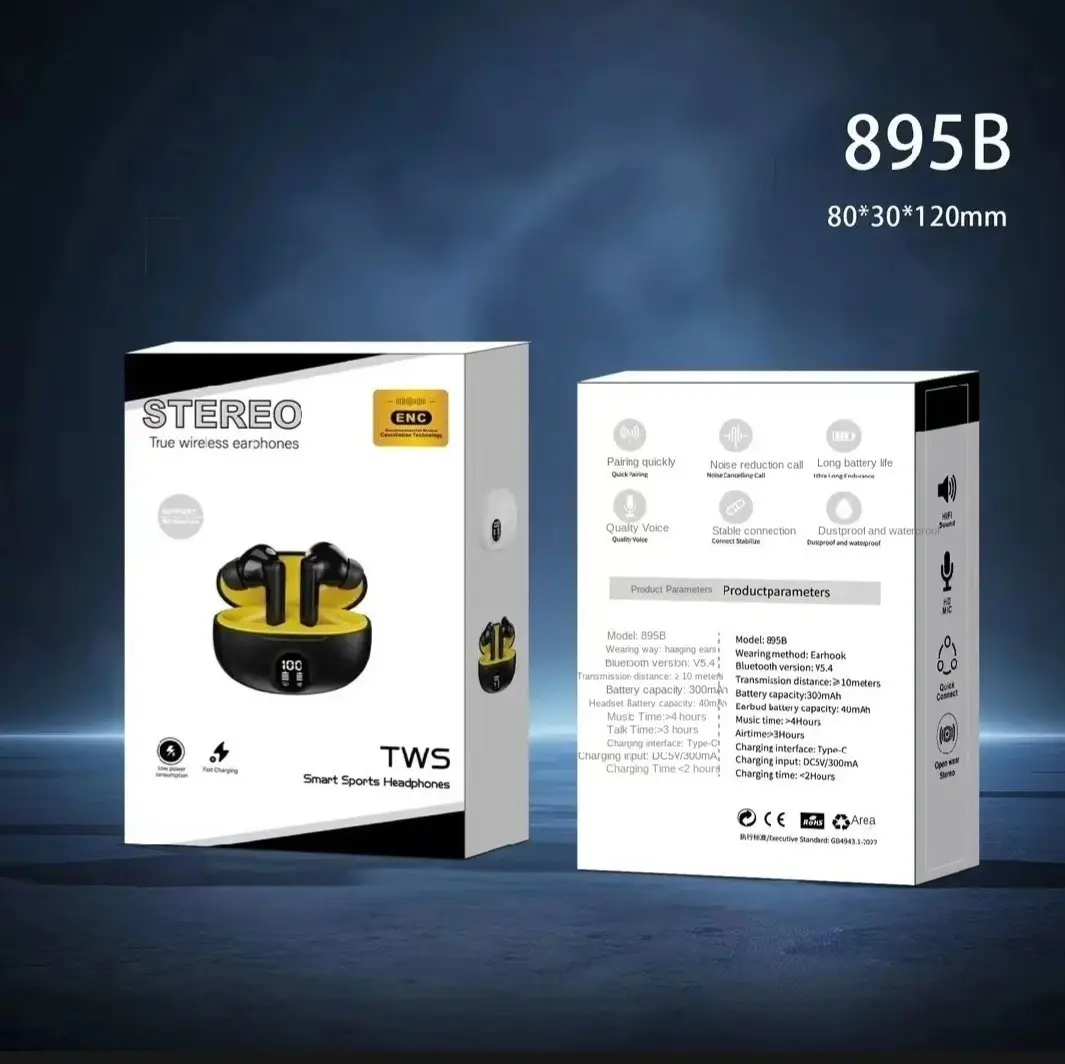 Wireless Stereo Earbuds with Bass & Touch Control-Wireless Earbuds-Wirless Earbuds-Earbuds