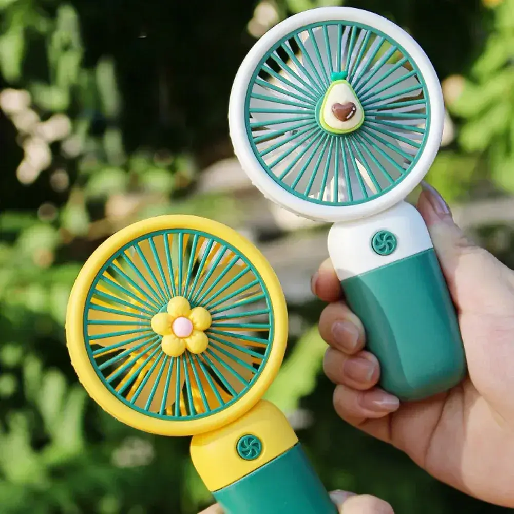 Mini Fan Rechargeable /Hanheld Desktop USB Fan Electric Portable Mini Desk Fan for Kids - Rechargeable USB Battery - Handheld Fan with Adjustable Speed - Versatile Usage