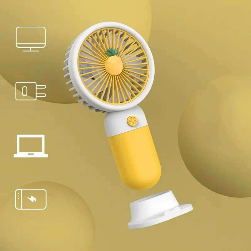 Mini Fan Rechargeable /Hanheld Desktop USB Fan Electric Portable Mini Desk Fan for Kids - Rechargeable USB Battery - Handheld Fan with Adjustable Speed - Versatile Usage