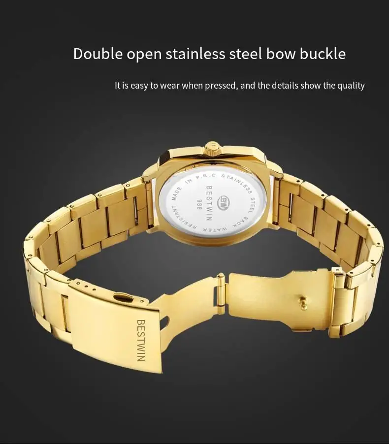 Business Stainless Steel Date Fashion Luxury Watch
