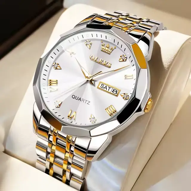 Original Quartz Watch for Man Waterproof Stainlesssteel