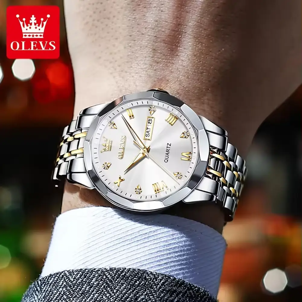 Original Quartz Watch for Man Waterproof Stainlesssteel