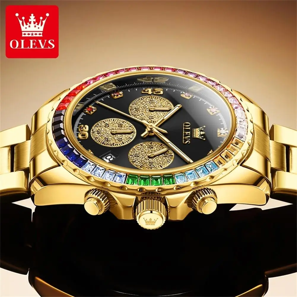 Luxury Quartz Watch Stainless Steel Waterproof