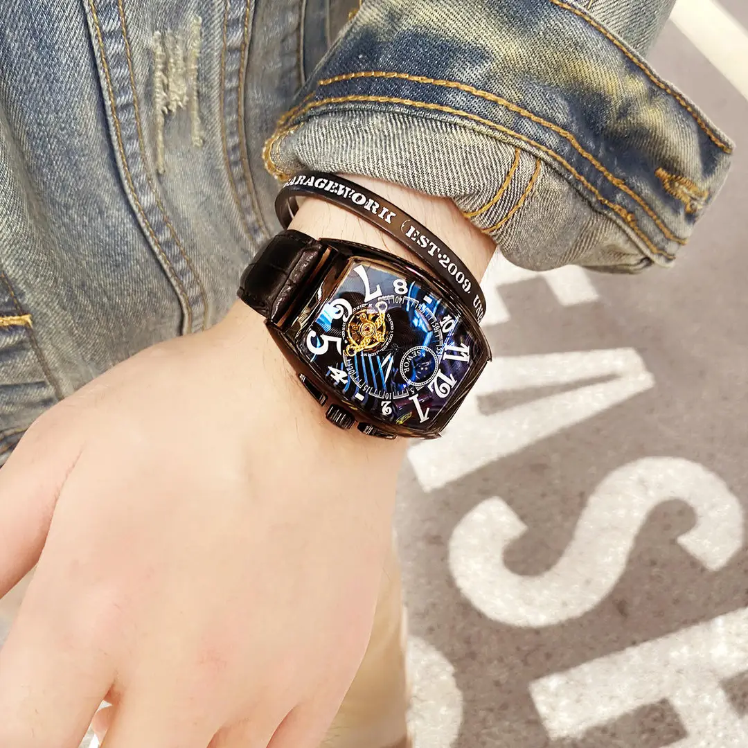 Business Fashion Multi-Functional Automatic Wheel Watch