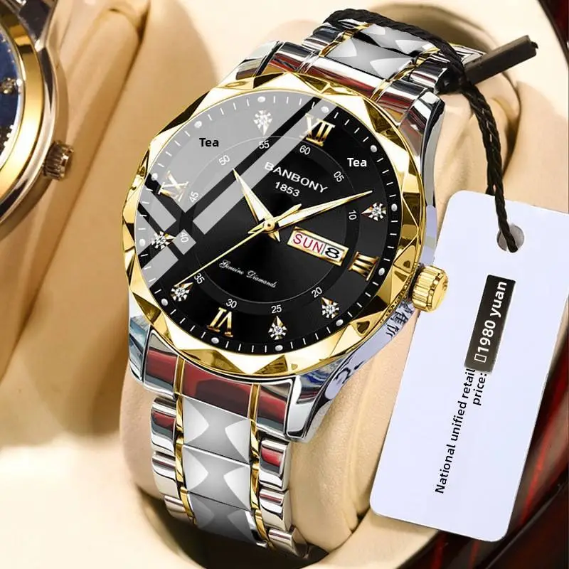Luxury Men's Stainless Steel Sports Quartz Watch