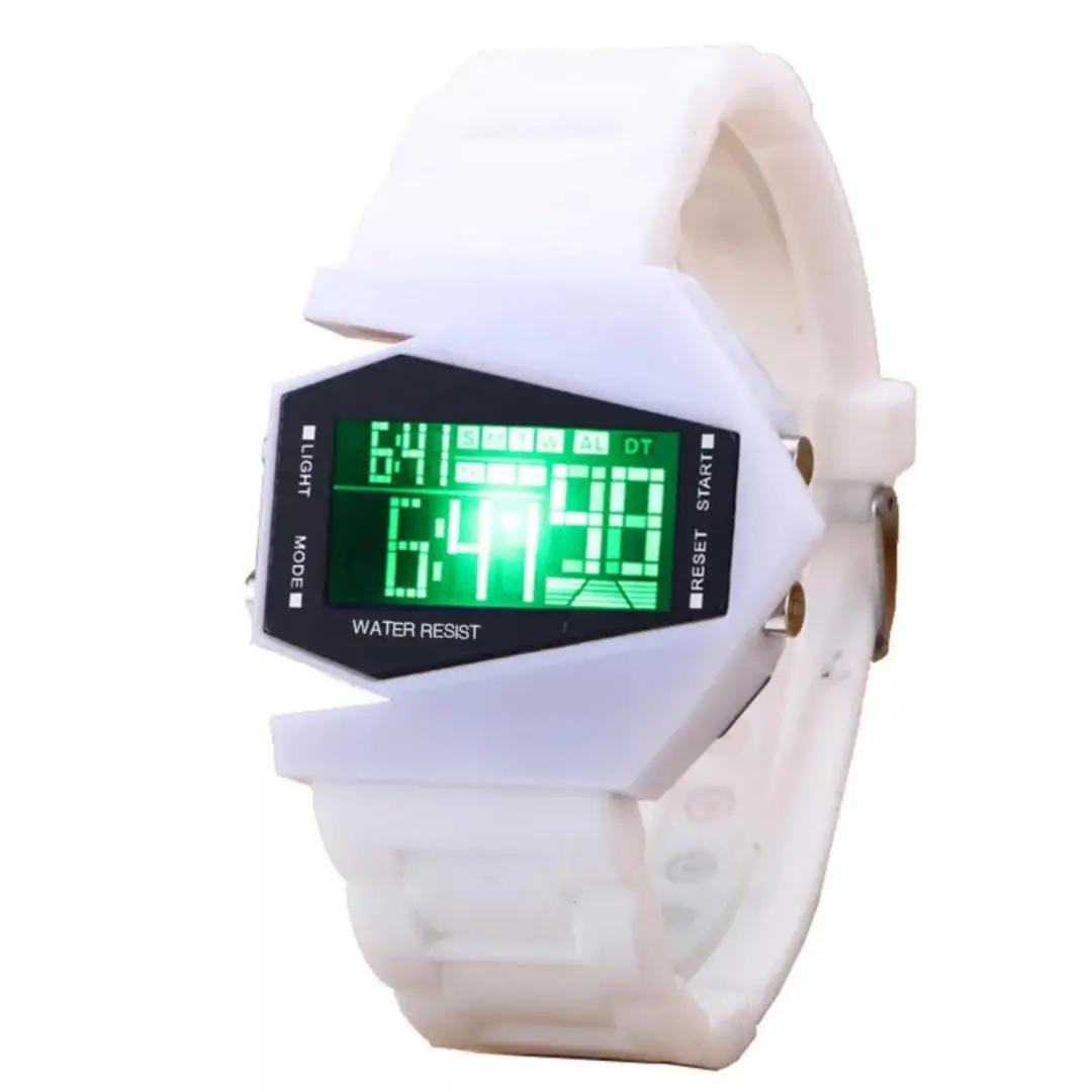 Luxury Airplane-Shaped Luminous LED Digital Watch