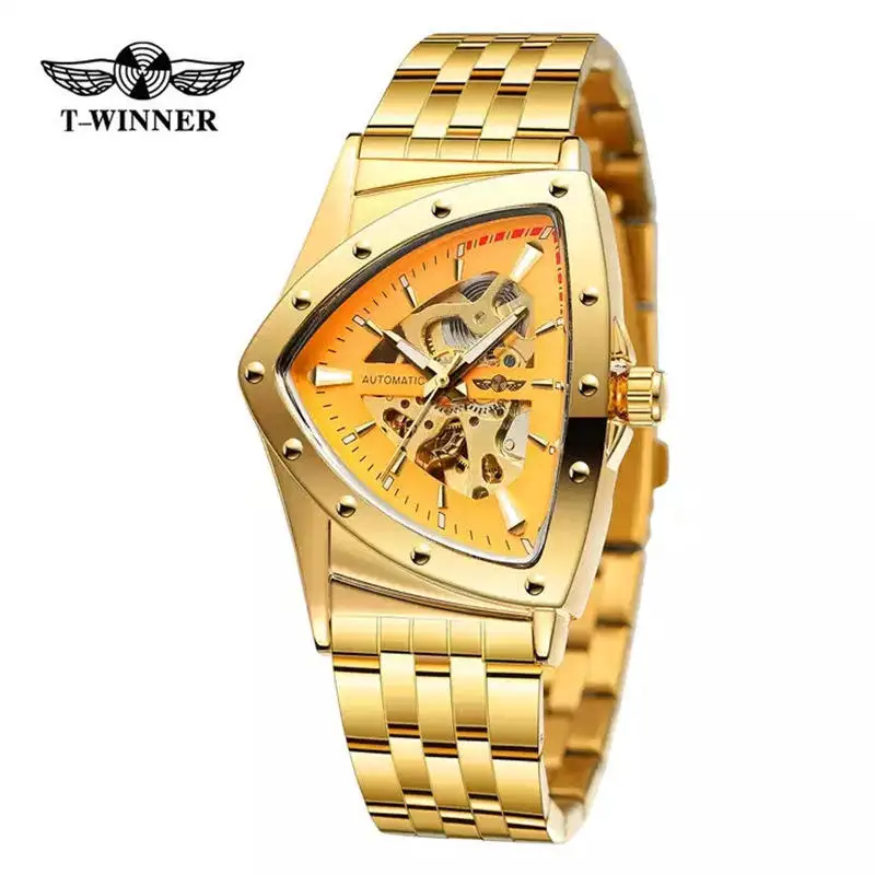 Men's Casual Automatic Mechanical Triangular Dial  Watch
