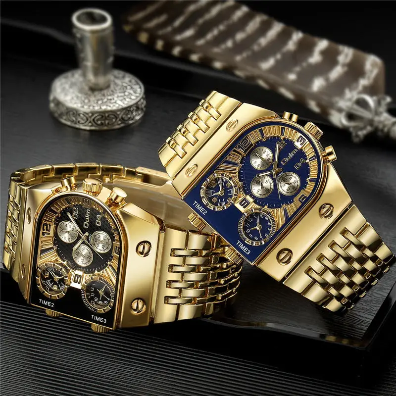 Mens Luxury Business Stainless Steel Waterpoof Watch