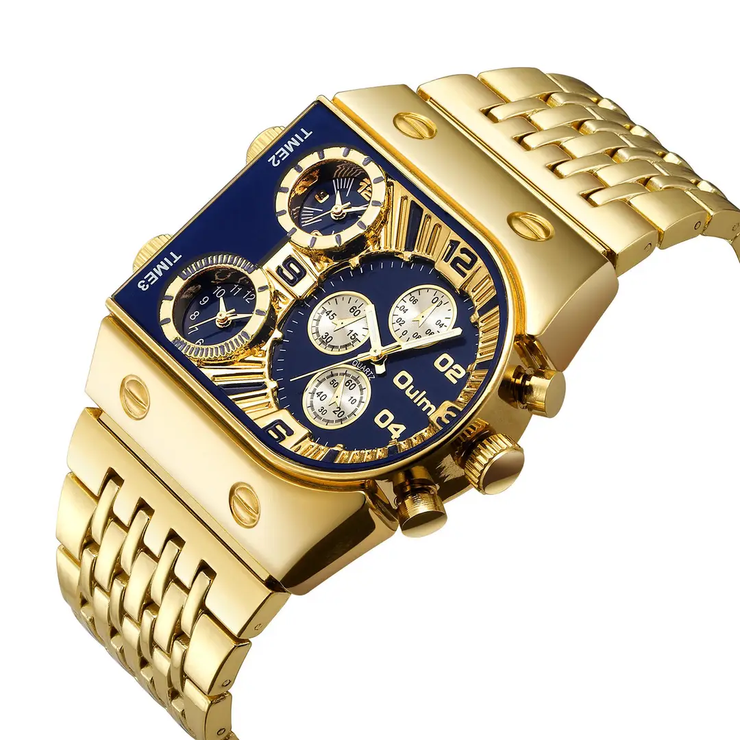 Mens Luxury Business Stainless Steel Waterpoof Watch