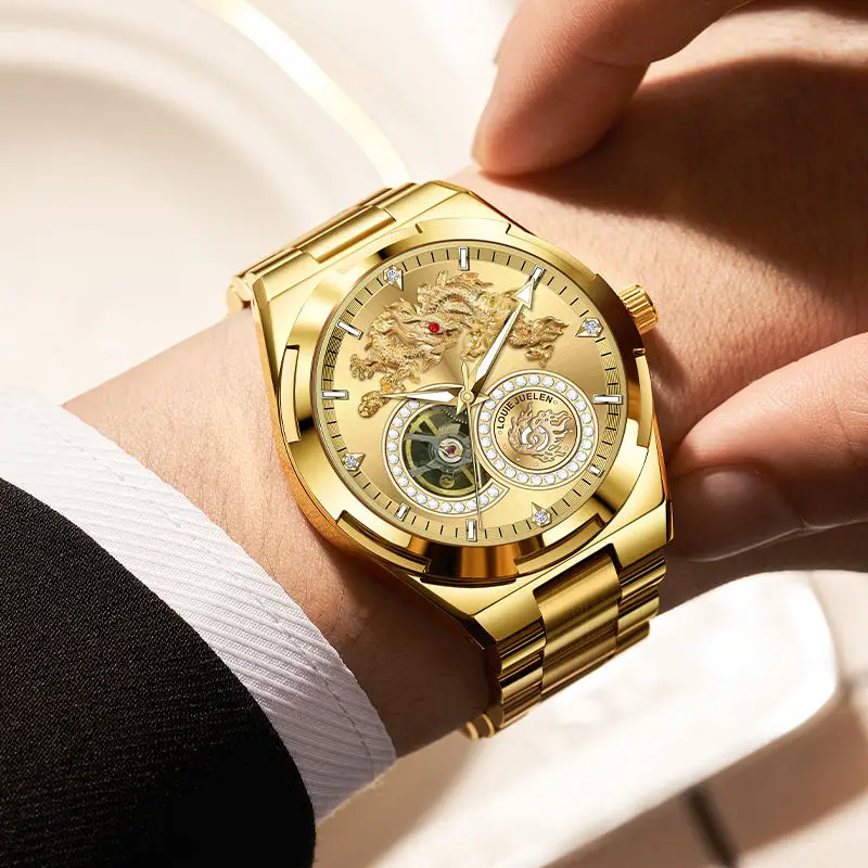 Stainless Steel Men's Luxury Fashion Wristwatch Automatic