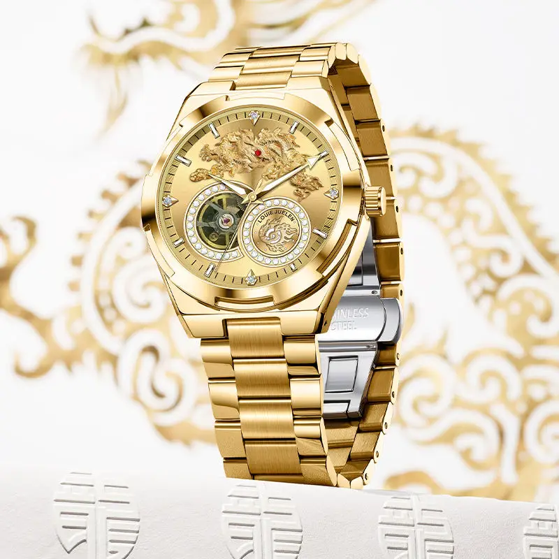 Stainless Steel Men's Luxury Fashion Wristwatch Automatic