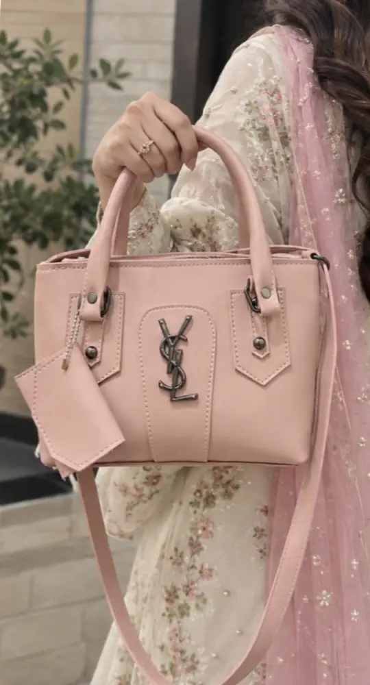 Girl's Leather Plain Hand Bag