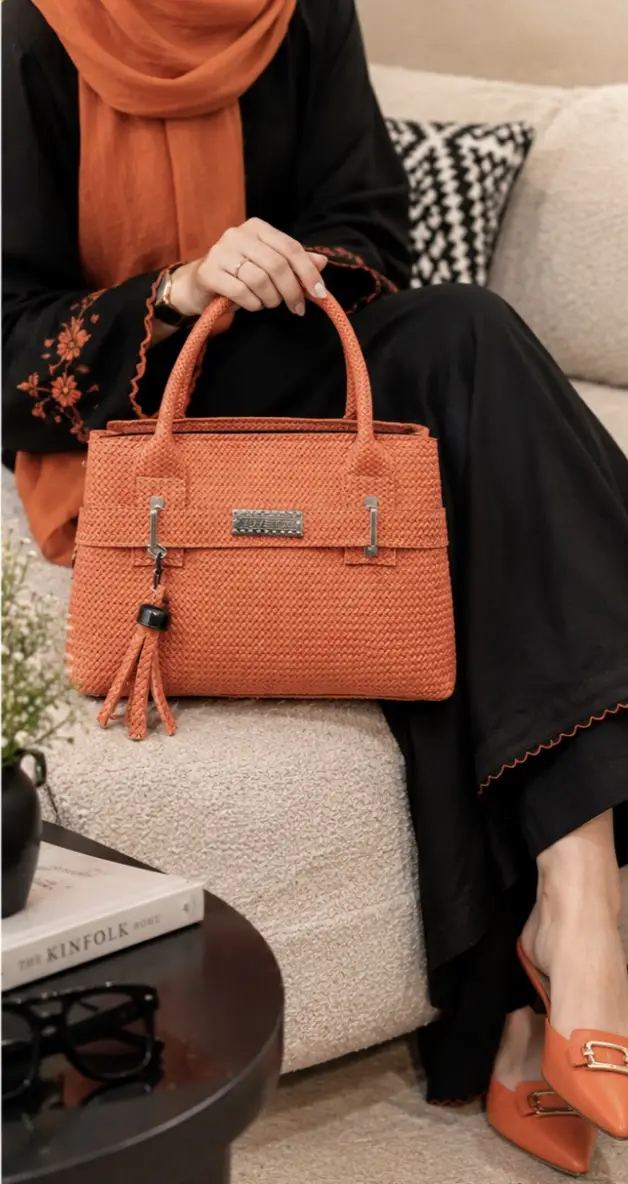 Girl's Leather Printed Hand Bag