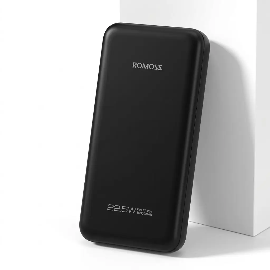 ROMOSS 10000mAh 22.5W Fast Charging Power Bank - Black