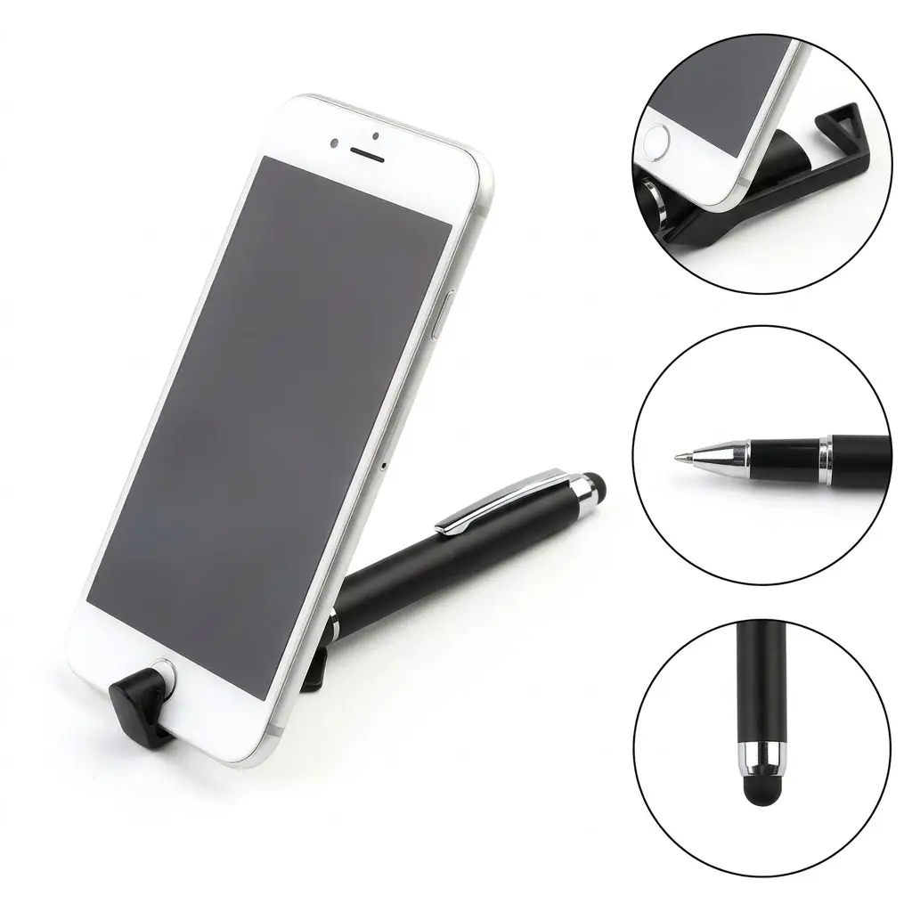 3 in 1 Multifunctional Stylus Touch Pen with Phone Holder Stand