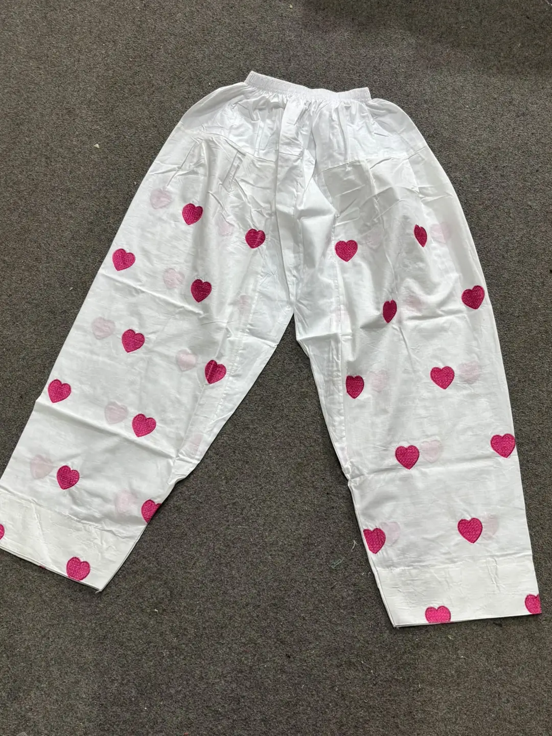 2 Pcs Women's Stitched Cotton Embroidered Shirt And Trouser