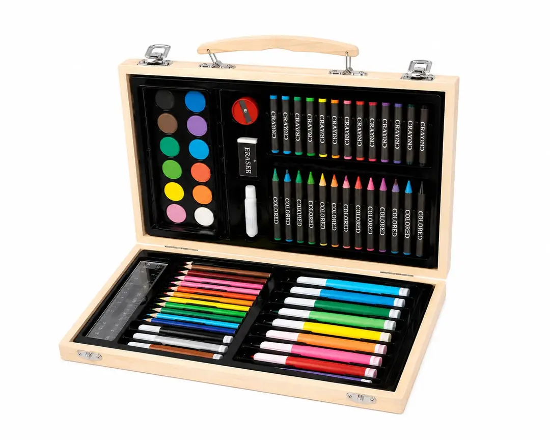 70 Pcs Kids Coloring & Drawing Kit_Art Set For Kids