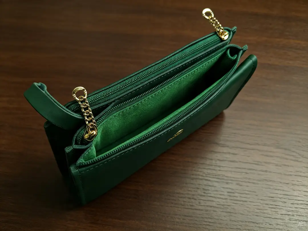 Women's PU Leather Plain Wristlet
