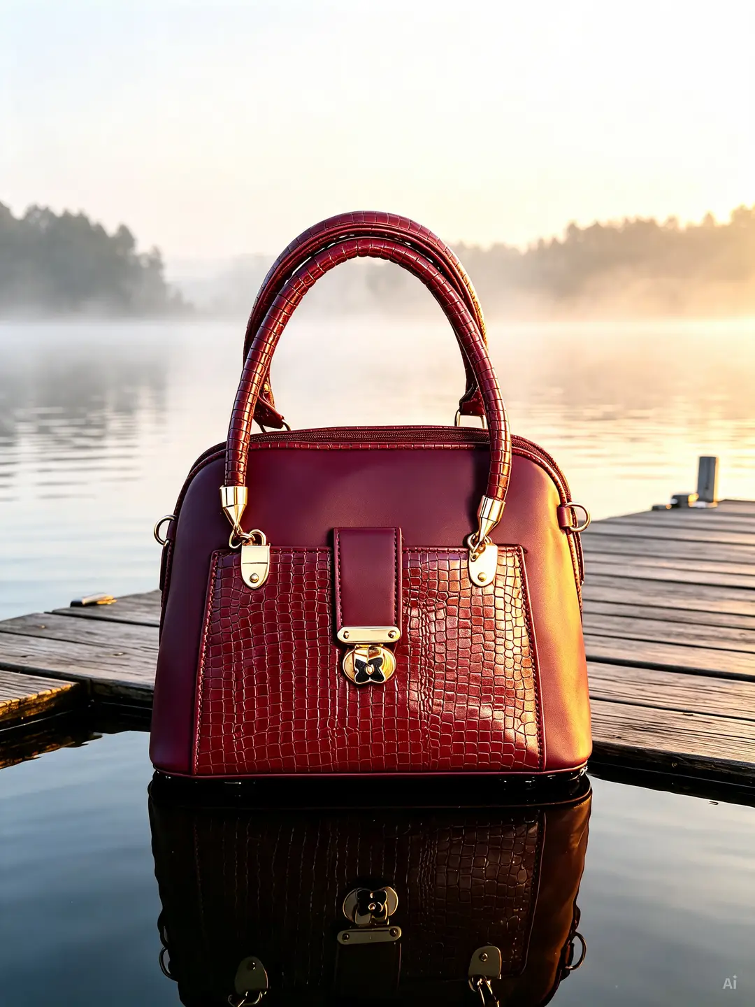 Women's PU Leather Textured Hand Bag