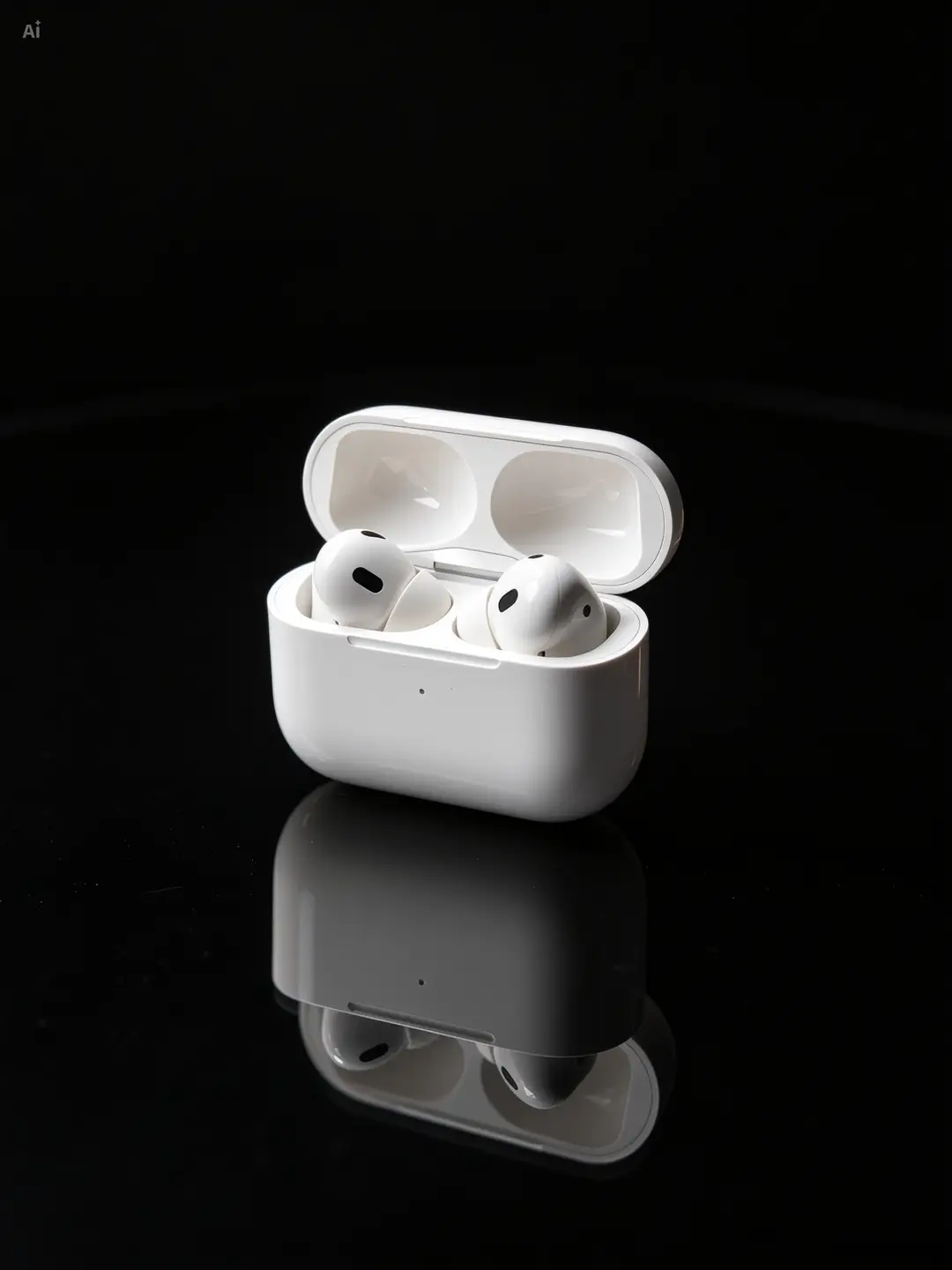 White Airpods