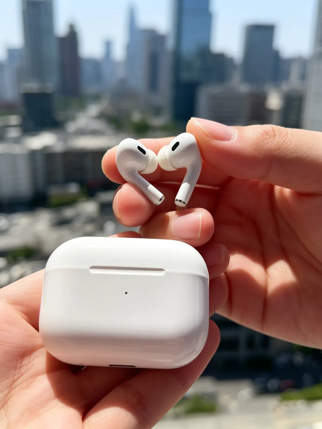 White Airpods